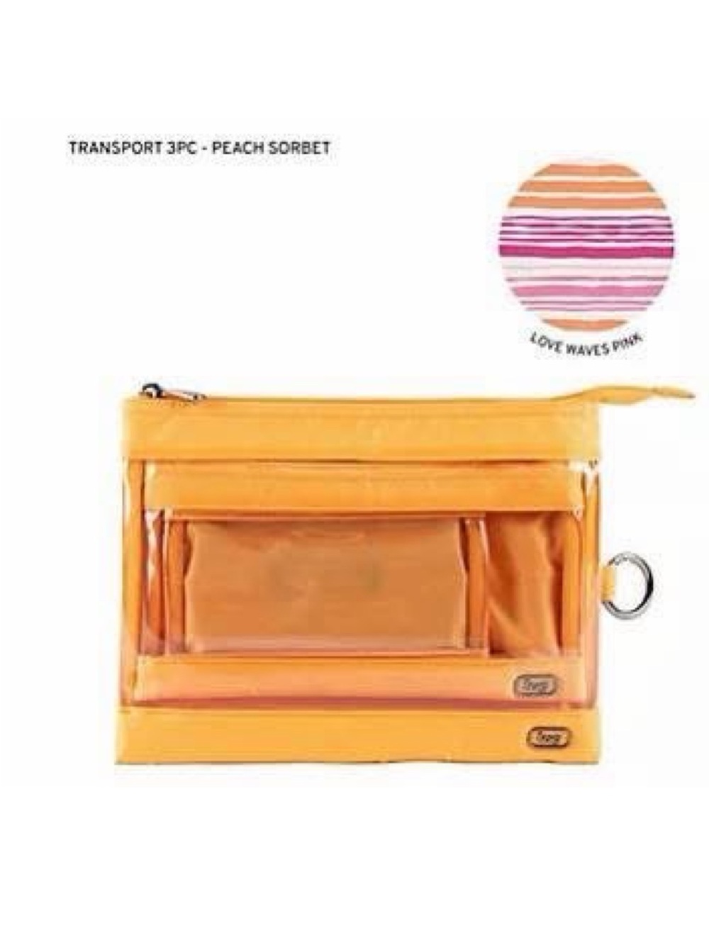 Lug Transport 3pc Set in Peach Sorbet NWT
